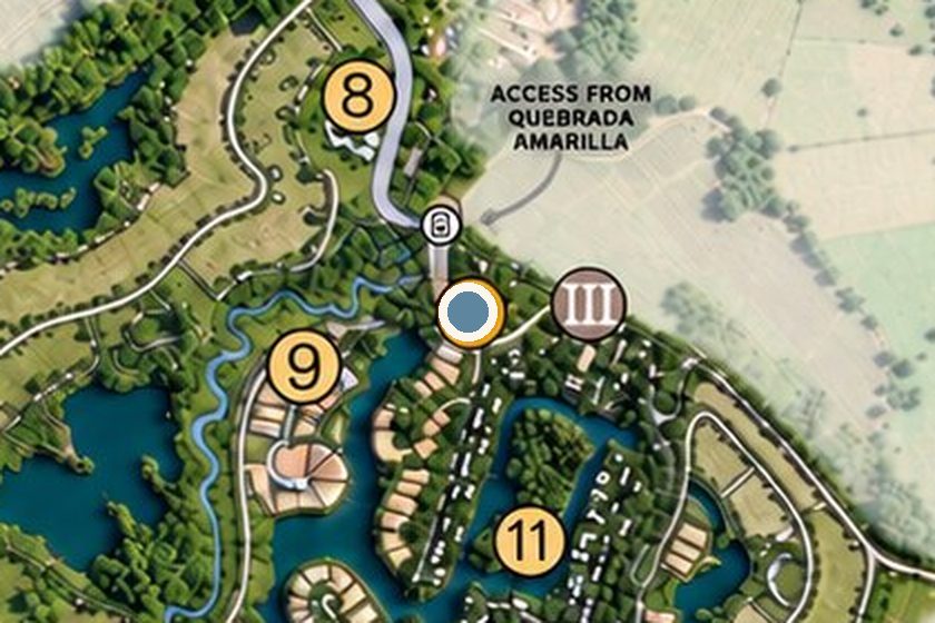 Lakus Penthouse 17A on the Místico master plan